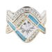 sparkling Diamond Square Princess Fashionable Women's Engagement And Proposal Ring, Ring_ipsvogv.com