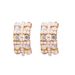 Light Luxury Style, Exquisite And Elegant Design, C Shaped Earrings, New Style, Diamond And Pearl, High End Temperament, Commuting All Match Earrings_ipsvogv.com