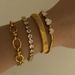 Women's Jewelry Stacking Bracelet Set Combination Stainless Steel Exquisite Diamond Wide Strap Mesh Chain Love Bracelet Versatile Set_ipsvogv.com