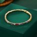 Women's Jewelry Micro Inlaid Colored Zircon Claw Chain Niche Design Chain Bracelet Female Fashion All Match Hand Jewelry_ipsvogv.com