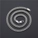 Men's Jewelry Fashion Double Buckle Flat Pure Jewelry Titanium Steel Men's Necklace Gold Plated 6MM Positive And Negative Chain_ipsvogv.com