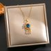 【 】 Starry Planet Zircon Light Luxury Charm Gorgeous Full Diamond Necklace Women's Versatile Clavicle Titanium Steel_ipsvogv.com