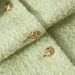 Women's Clothing Wool tweed autumn short candy green tops _ipsvogv.com
