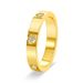 Women's Jewelry High End Love Round Diamond Ring K Gold Non Fading Couple Engagement Wedding Jewelry Accessories_ipsvogv.com