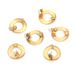 Stainless Steel 18mm Circular With Hanging Earrings, Anti Allergic DIY Handmade Vacuum Plated Earring Accessories_ipsvogv.com