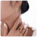 snake year retro niche high end earrings antique gold zircon open adjustable snake ring_ipsvogv.com