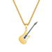 Men's Jewelry Personality Trend Hip Hop Stainless Steel Guitar Pendant Street Classic Trendy Men's Titanium Steel Necklace_ipsvogv.com