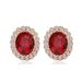 Unisex popular fashion earrings,crystal rose gold plated earrings_ipsvogv.com