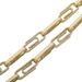 New Clavicle Chain Full Of Zircon Real Gold Electroplating Men And Women Paper Clip Button Necklace_ipsvogv.com