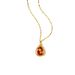 New Fashion Trend White Red Green Micro Inlaid Zircon Water Droplet Pendant Titanium Steel Necklace For Women_ipsvogv.com