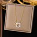 Pearl Double Ring Titanium Steel Necklace With Female Niche Design That Exudes A Sense Of Luxury And Temperament._ipsvogv.com