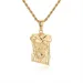 Hip Hop Vintage YS Person Pendant Necklace Full 5A Zircon Real Gold Plated Women Men Jewelry Gift_ipsvogv.com