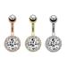 Women's Jewelry Zircon Belly Button Ring Belly Button Nail Belly Button Buckle_ipsvogv.com