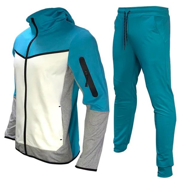 2024ss Thin Tech Fleece Men Tracksuit Designer Sweat Suit Two Piece Set Sports Sweatpants with Long Sleeve Hoodie for_ipsvogv.com