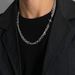 Korean Version Of Ins Thick Thin Titanium Steel Choker Necklace, Men's And Women's Trendy Cross Hip-hop Minimalist_ipsvogv.com