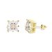 Men's Jewelry Hip Hop Square Zircon Earrings For Men And Women Fashion Personality Simple Earrings_ipsvogv.com