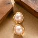Korean Version Sweet, Exquisite, Fashionable, Small Fragrance Style Wrapped Square Pearl Earrings, Niche, Minimalist_ipsvogv.com