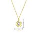 Devil's Eye Necklace Pendant Female Sun Totem Clavicle Chain Does Not Fade Personality Versatile Female_ipsvogv.com