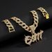 Hip Hop Street Rap 3D Full Diamond Flame Letter GOTIT Pendant Fashion Trendy Men's Necklace_ipsvogv.com