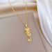 Cat 【 】 Bow Light Luxury Charm Gorgeous Full Diamond Necklace Women's Versatile Clavicle Titanium Steel Chain 【 】_ipsvogv.com
