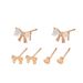 Sweet Japanese Korean style women's small fresh with personalized bow zircon inlay, high-end design and earrings_ipsvogv.com