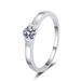 S Pure Silver Female Little Man Waist Crosses Star River, High End Proposal Diamond Ring, 50 Cent Mosang Stone Ring_ipsvogv.com