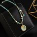 2024 New Chinese Style Drop Glazed Flower Pendant With High-end And Niche Design Necklace_ipsvogv.com