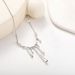 New Fashion And Personalized Droplet Shaped Necklace With Liquid Sliding Pendant_ipsvogv.com