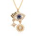New Multi Form Devil's Eye Oil Drop Necklace Micro Inlaid Pendant Necklace Jewelry_ipsvogv.com