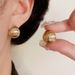 French Style Fashion Simple Metal Geometric Ear Cuffs Niche Light Luxury Versatile High-end Minimalist Earrings_ipsvogv.com