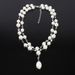Fashionable and Sweet Set Style Pearl Double Layer Necklace Collar Chain Jewelry 7630_ipsvogv.com