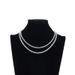 Tennis necklace, simple bracelet, niche design, Cuban necklace popular women's temperament versatile jewelry_ipsvogv.com