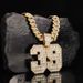 T-square diamond digital pendant with light luxury design, alloy full diamond 39 hip-hop necklace pendant_ipsvogv.com