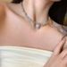Zircon Crystal ! Love Light Luxury Niche End Cold Wind Necklace Clavicle Chain 2022 New High School Student_ipsvogv.com