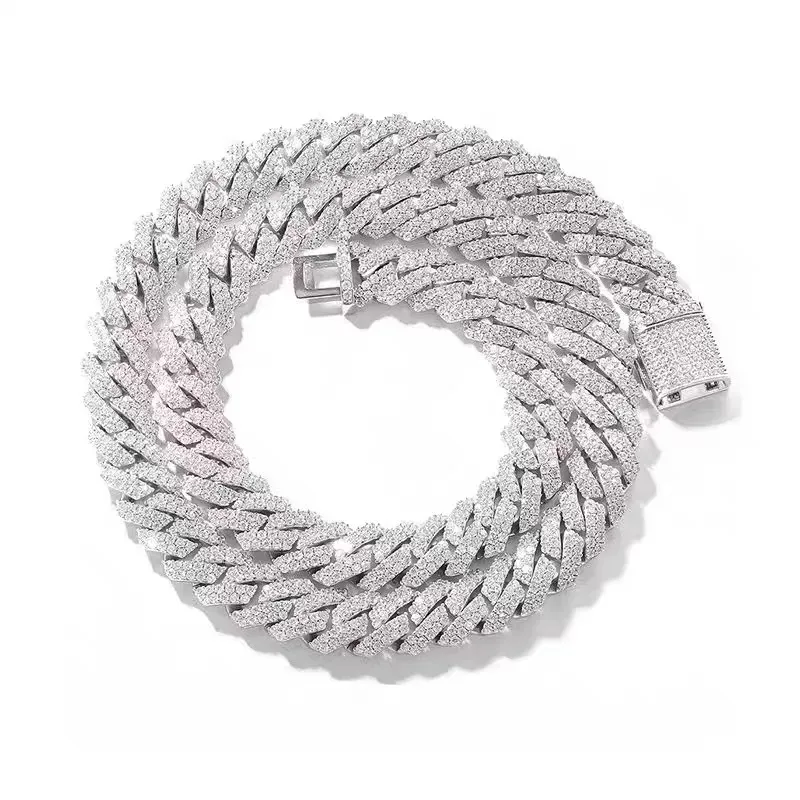 necklace Moissanite Chain Chaincuban K Horizon Iced Out Pass Dia Tester Vvs Jewelry For Men Gift_ipsvogv.com