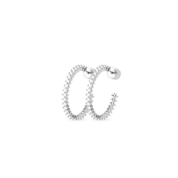 Women's Jewelry Full Diamond C Shaped Earrings Light Luxury High End Design Fashion Temperament Unique Earrings Ear Jewelry_ipsvogv.com