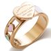 stainless steel rings niche cold style hollow heart shaped asymmetrical niche all match ins style love ring_ipsvogv.com