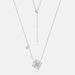 new Snowflake Brilliant Colored Gemstone Necklace Female S925 Silver Fully Inlaid With Shining White Zirconium Clavicle Chain Fashion_ipsvogv.com