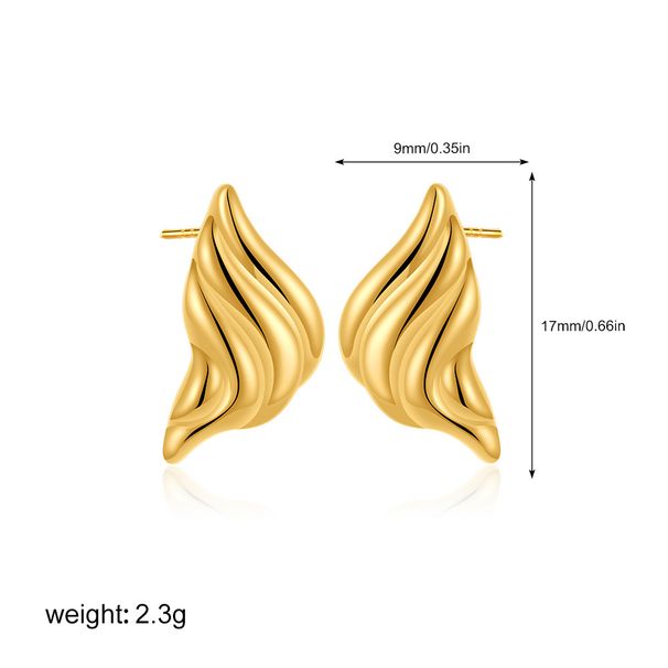 Unisex Wing Earrings Retro Personality Horn Bag Earrings Simple And Fashionable Earrings_ipsvogv.com