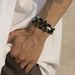 Cross Tiger Stone Beaded Bracelet For Men, Trendy Hip-Hop Niche High-End Feel, Simple Turquoise Hand Jewelry_ipsvogv.com