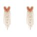 Sweet, Bitter And Spicy Sister Long Love Fringed Earrings, European And American Temperament Trend Rhinestone Earrings, Women's Jewelry Earrings_ipsvogv.com
