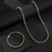 Unisex Niche Original Design Green Love Glass Diamond Necklace Hip Hop All Match Aesthetic Love Thorn Necklace_ipsvogv.com