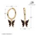 S Pure Silver Fashionable High-end Butterfly Ear Buckle Drip Oil Style Temperament Earrings Niche Design Accessories_ipsvogv.com