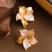 French Personalized Color Oil Painting Artistic Style Baked Paint Flower For Women, High-end Versatile Temperament_ipsvogv.com