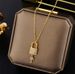 New best-selling full diamond key lock necklace fashion titanium steel clavicle chain personality temperament net red jewelry factory direct sales_ipsvogv.com