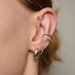 Women's Jewelry S925 Silver Needle Irregular Concave And Convex Design Earrings Ins Cold Style Simple Ear Buckle Texture Round Earrings_ipsvogv.com