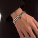 Men's Fashionable Temperament Simple Bracelet Versatile Style Titanium Steel Cross Pendant Trendy Hip Hop Cool Korean_ipsvogv.com
