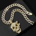 Alloy Cuban Necklace Street Decoration Chain Personalized Full Diamond Hip Hop Pirate Skull Pendant_ipsvogv.com
