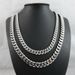 Vintage Lock Chain Mens Stainless Steel 7mm and 9mm Necklace Charm Gifts Long Chain for Unisex Men Punk Classic Jewelry_ipsvogv.com