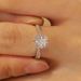 Moissanite Diamond Ring One Carat Live Twist Arm Ring For Women_ipsvogv.com
